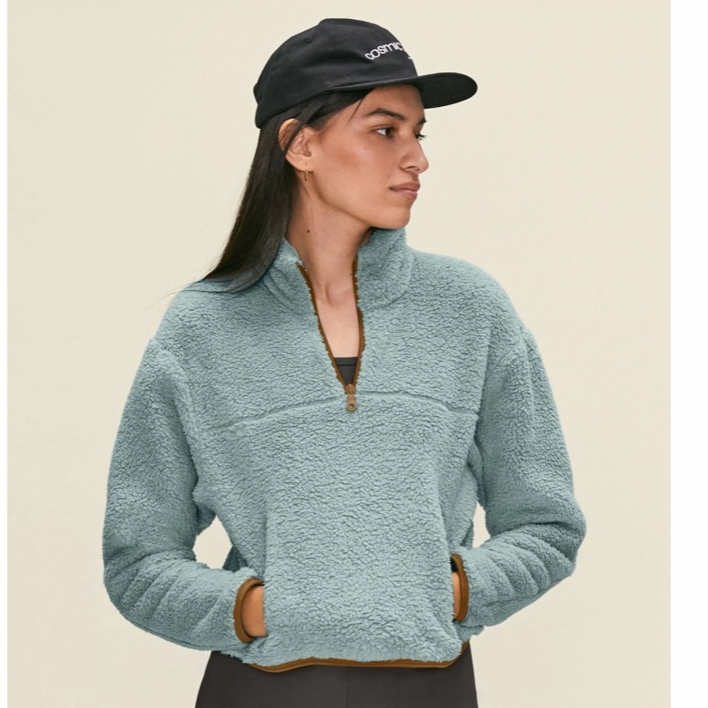Ice Recycled half zip Fleece Girl Friend Collective